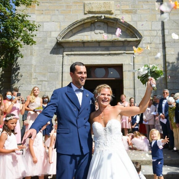 Eugénie Le Sommer s'est mariée à Florian Dariel le 11 août 2020 à Ploemeur (Finistère).