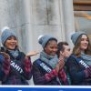 Camille Cerf (miss France 2015), Miss Tahiti Vaimalama Chaves, Miss Saint-Martin Saint-Barthelemy Alisson Geoges, Miss Rhone-Alpes Pauline Laniro, Miss Réunion Morgane Soucramanien - © Stéphane Vansteenkiste/Bestimage