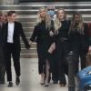 Amber Heard, sa compagne Bianca Butti et sa soeur Whitney Heard à la Cour royale de justice de Londres, le 28 juillet 2020, au dernier jour du procès opposant Johnny Depp au tabloïd anglais The Sun.