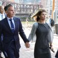 Lori Loughlin et son mari Mossimo Giannulli arrivent au tribunal de Boston.