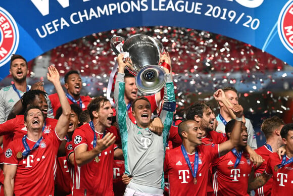 Le Bayern de Munich a remporté la finale de la ligue des Champions UEFA 2020 à Lisbonne en gagnant 1-0 face au PSG (Paris Saint-Germain) © Pool UEFA via Bestimage
