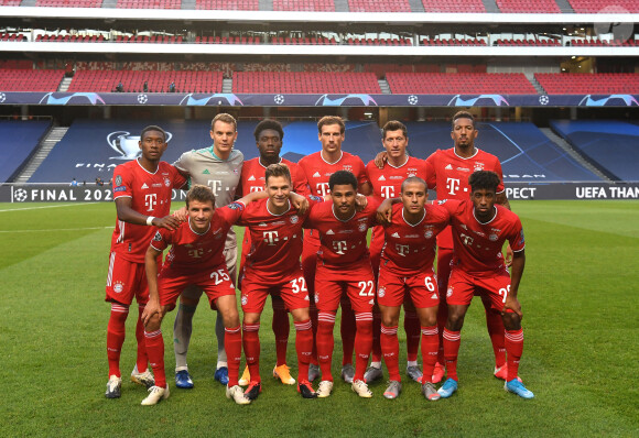 Le Bayern de Munich  a remporté la finale de la ligue des Champions UEFA 2020 à Lisbonne en gagnant 1-0 face au PSG (Paris Saint-Germain) le 23 août 2020 © Pool UEFA via Bestimage