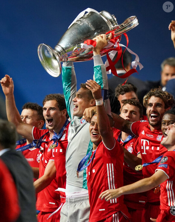 Le Bayern de Munich remporte la finale de la ligue des Champions UEFA 2020 à Lisbonne en gagnant 1-0 face au PSG (Paris Saint-Germain), à Lisbonne au Portugal le 23 août 2020. © Imago / Panoramic / Bestimage
