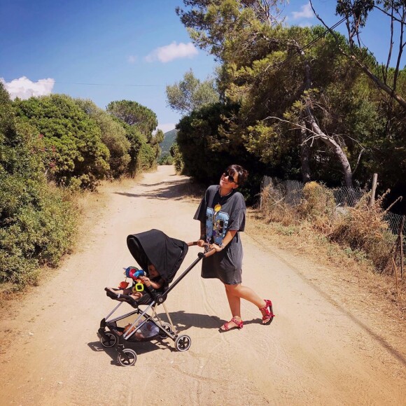Alizée et sa fille Maggy sur Instagram, le 19 juillet 2020.