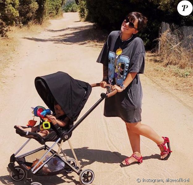 Alizée et sa fille Maggy sur Instagram, le 19 juillet 2020.