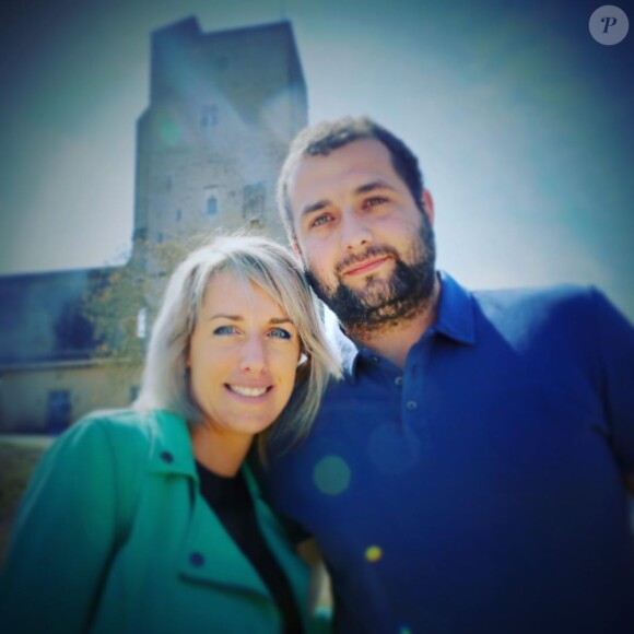 Claire de "L'amour est dans le pré 2015" avec son fiancé Sébastien au Lac De Génos Loudenvielle, le 17 août 2019, sur Instagram