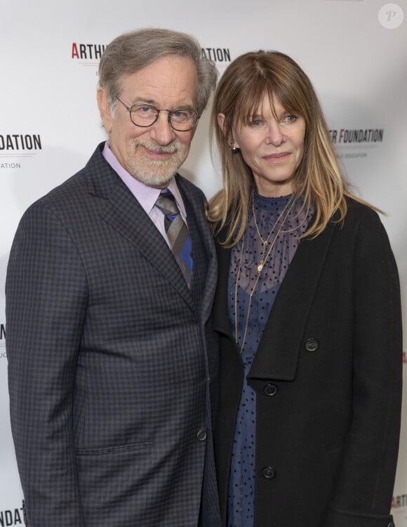 Steven Spielberg et sa femme Kate Capshaw - People à la soirée de gala "2018 Arthur Miller Foundation Honors" à New York. Le 22 octobre 2018.