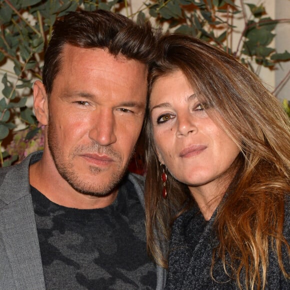 Benjamin Castaldi et sa femme Aurore Aleman - Inauguration du nouvel hôtel 5 parisien au coeur du Triangle d'Or "Les Jardins du Faubourg" à Paris © Veeren/Bestimage