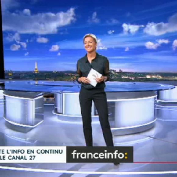 Anne-Sophie Lapix adresse un drôle de message à son confrère Thomas Sotto - France 2, 27 août 2020