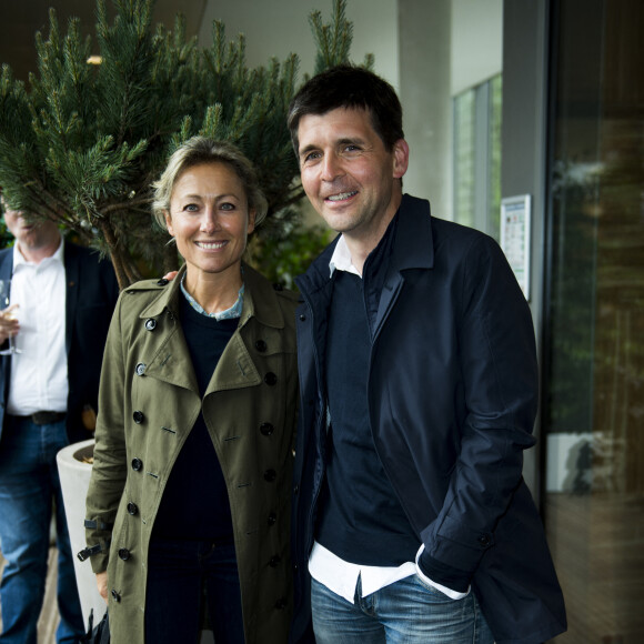 Thomas Sotto et Anne Sophie Lapix au village des internationaux de France de tennis de Roland Garros 2019 à Paris le 7 juin 2019. © JB Autissier / Panoramic / Bestimage