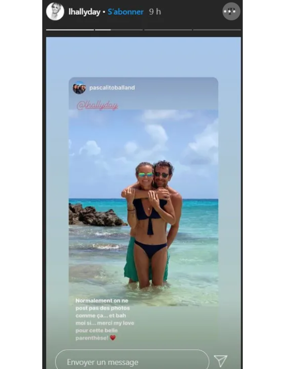 Laeticia Hallyday et Pascal Balland sur Instagram, août 2020.