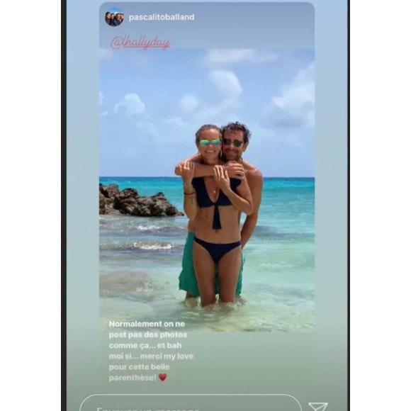Laeticia Hallyday et Pascal Balland sur Instagram, août 2020.
