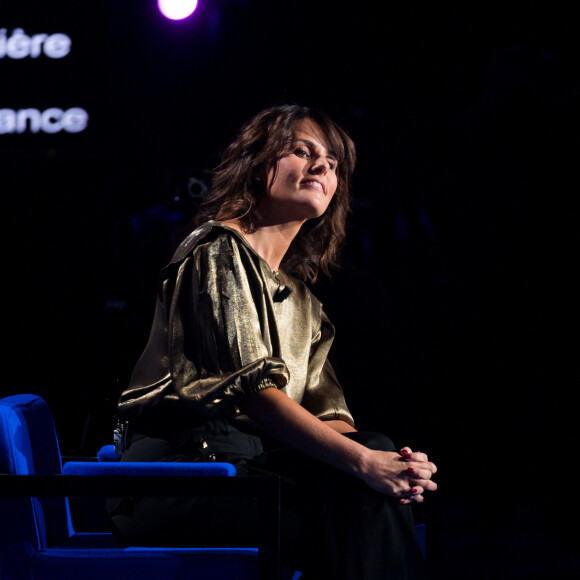 Exclusif - Faustine Bollaert - Enregistrement de l'émission "La Boîte à secrets 3" à Paris, présentée par F.Bollaert, et qui sera diffusée le 7 février sur France 3. Le 22 janvier 2020 © Tiziano Da Silva / Bestimage