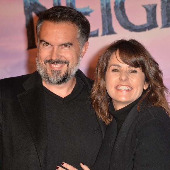 Maxime Chattam et sa femme Faustine Bollaert - Projection exceptionelle de "La Reine des Neiges 2 " au Grand Rex à Paris le 13 novembre 2019. © Veeren Ramsamy/Bestimage