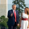 Le président américain Donald Trump et la première dame Melania Trump célèbrent la fête nationale à Washington, le 4 juillet 2020. 