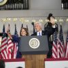 Mike et Karen Pence - Donald Trump accepte officiellement l'investiture de son parti pour les prochaines élections lors du dernier jour de la Convention nationale républicaine à Washington, le 27 août 2020.