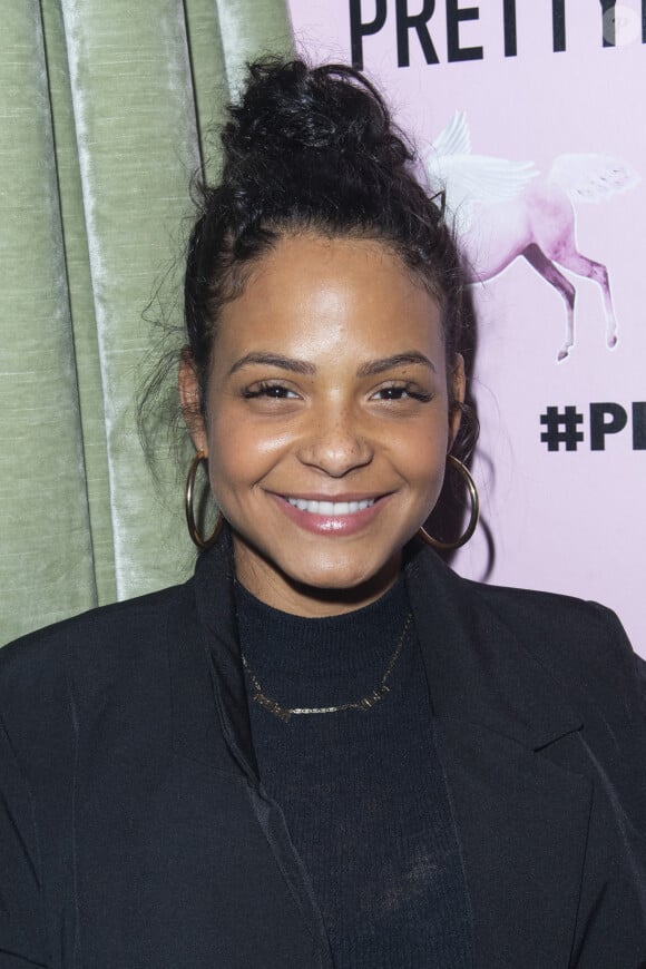 Exclusif - Christina Milian lors de l'ouverture du tout nouveau showroom parisien PrettyLittleThing parrainée par Sananas, rue Saint-Florentin dans le 8ème arrondissement de Paris, France, le 3 mars 2020, en marge de la semaine de la mode de Paris. © Pierre Perusseau/Bestimage 