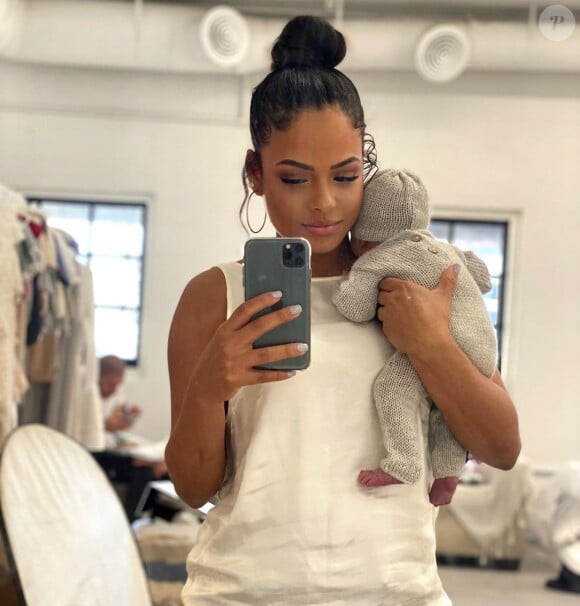 Christina Milian avec son fils Isaiah, le 4 février 2020.