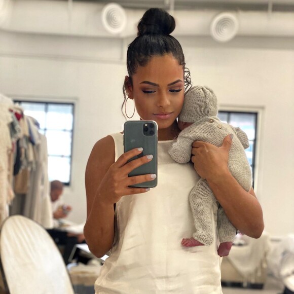 Christina Milian avec son fils Isaiah, le 4 février 2020.