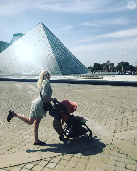 Camille Seydoux et sa fille Ava Bella. 2018.