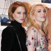 Léa Seydoux et sa soeur Camille Seydoux - Soirée de présentation de la collection capsule "Prismick Denim" de Camille Seydoux pour Roger Vivier à Paris, le 7 mars 2016. © Olivier Borde/Bestimage