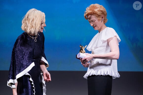 Tilda Swinton et Cate Blanchett - Cérémonie d'ouverture de la Mostra de Venise le 2 septembre 2020.