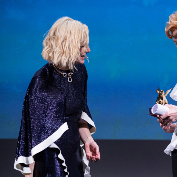 Tilda Swinton et Cate Blanchett - Cérémonie d'ouverture de la Mostra de Venise le 2 septembre 2020.