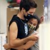 Exclusif - Camila Mendes et son compagnon Grayson Vaughan très amoureux lors d'une sortie shopping à Hollywood le 14 août 2020.