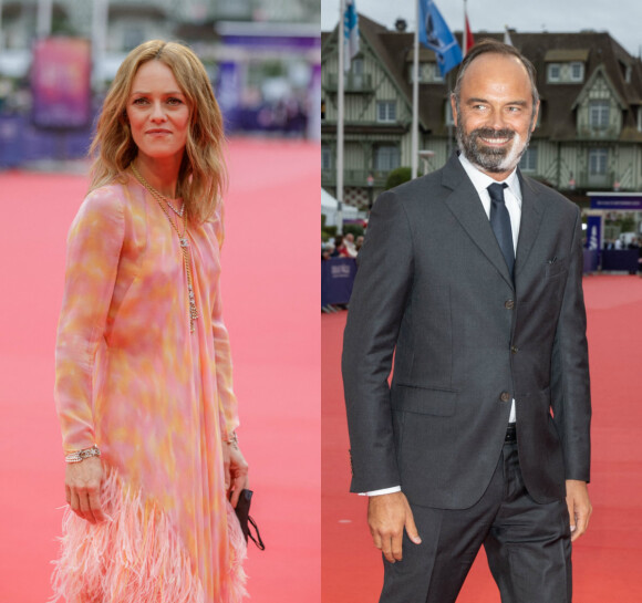 Vanessa Paradis et Edouard Philippe lors de l'ouverture du 46e festival du film américain de Deauville.