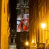 Exclusif - Hommage à Annie Cordy sur la Place de Bruxelles avec des photos projetées sur l'Hôtel de Ville de Bruxelles et la diffusion de ses chansons. Le 7 septembre 2020.