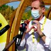 Christian Prudhomme, le directeur du Tour de France, durant l'inauguration du Fan Park, en mode prévention du coronavirus (Covid-19), lors du Tour de France 2020 installé sur la Coulée Verte à Nice le 27 août 2020.