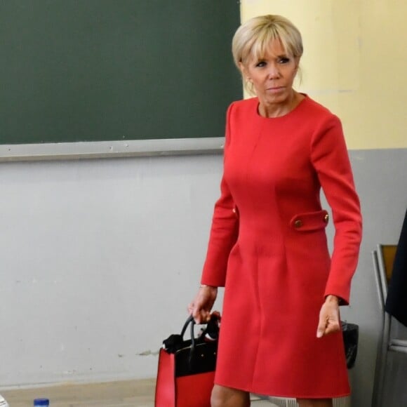 La reine Sonja de Norvège , la première dame Brigitte Macron au centenaire de la Section Norvégienne du Lycée Pierre Corneille à Rouen. © Francis Petit / Bestimage