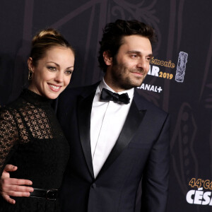 Pio Marmai et sa compagne Charlotte Ranson - Photocall de la 44ème cérémonie des César à la salle Pleyel à Paris. Le 22 février 2019 © Borde-Jacovides / Bestimage