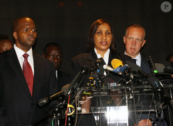 Nafissatou Diallo en conférence de presse le 8 août 2011.