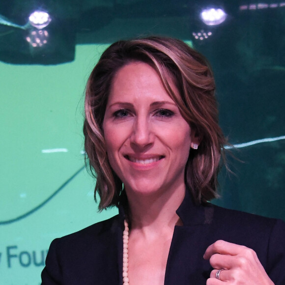 Maud Fontenoy lors du lancement de la mission "Classe des mers" à l'aquarium de Paris avec la fondation Maud Fontenoy le 6 février 2020. © Coadic Guirec / Bestimage  