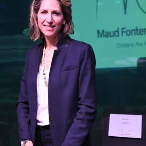 Maud Fontenoy lors du lancement de la mission "Classe des mers" à l'aquarium de Paris avec la fondation Maud Fontenoy le 6 février 2020. © Coadic Guirec / Bestimage  