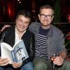 Archives - Patrick Pelloux et le dessinateur Charb (Stéphane Charbonnier) - Lancement du livre de Patrick Pelloux au Buddha-Bar à Paris, le 5 juin 2014.