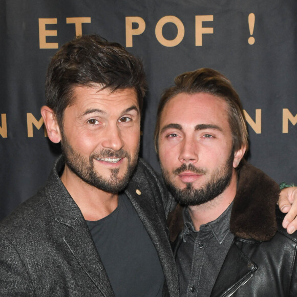 Christophe Beaugrand et son mari Ghislain Gerin - Générale du nouveau spectacle "Muriel Robin et Pof !" au Palais des Sports à Paris le 3 octobre 2019. © Coadic Guirec/Bestimage