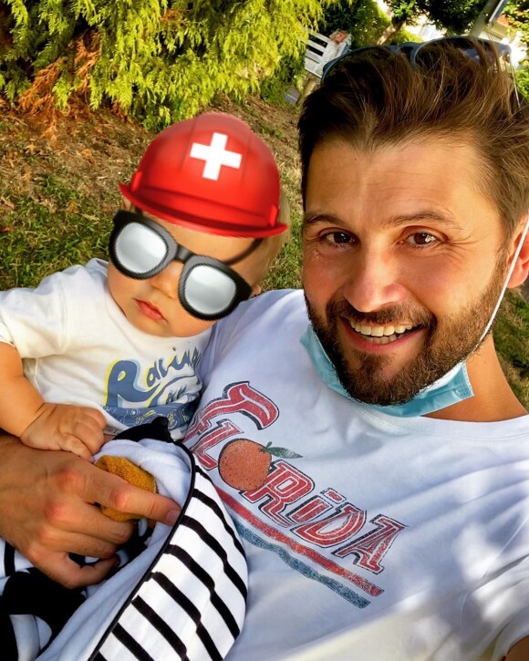 Christophe Beaugrand et son fils Valentin sur Instagram.