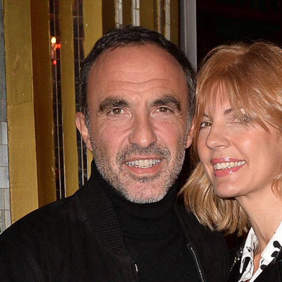 Semi-exclusif - Nikos Aliagas et sa femme Tina Grigoriou à la générale de presse du spectacle musicale "Les Souliers Rouges" aux Folies Bergères à Paris, France, le 4 février 2020. © Veeren/Bestimage