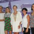 Sabine Lisicki, Eugenie Bouchard, Victoria Azarenka, Carla Suarez et Caroline Garcia - Photocall de la soirée du tournoi de Majorque à Palma de Majorque, Espagne, le 18 juin 2017.   