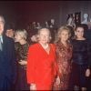 Archives- Edouard Balladur, Bernadette Chirac au 40e anniversaire de la maison Givenchy à Paris, en 1991.
