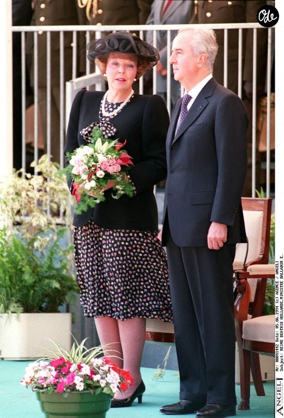 REINE BEATRIX DE HOLLANDE ET EDOUARD BALLADUR