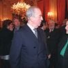 Simone Veil et Edouard Balladur à Paris.