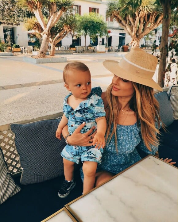 Caroline Receveur et son fils Marlon sur Instagram.