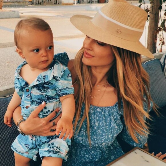 Caroline Receveur et son fils Marlon sur Instagram.