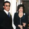 Sylvester Stallone et sa maman Jackie Stallone en 1988.