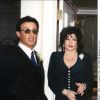 © ABACA. 19693-1. Los Angeles, USA, 13/11/1998. Sly Stallone and mom Jackie Stallone at Jackies wedding to Dr Stephen Marcus Levine. 