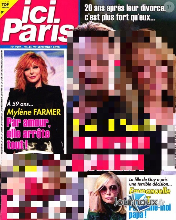 Une du magazine "Ici Paris". Septembre 2020.