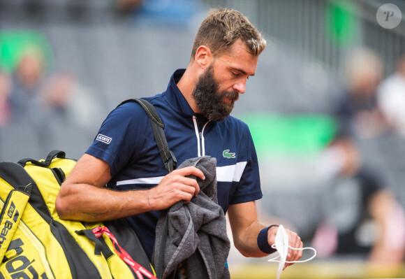 Benoît Paire a été éliminé au premier tour de l'Open d'Allemagne, après son abandon face à Casper Ruud. Hambourg, le 23 septembre 2020.